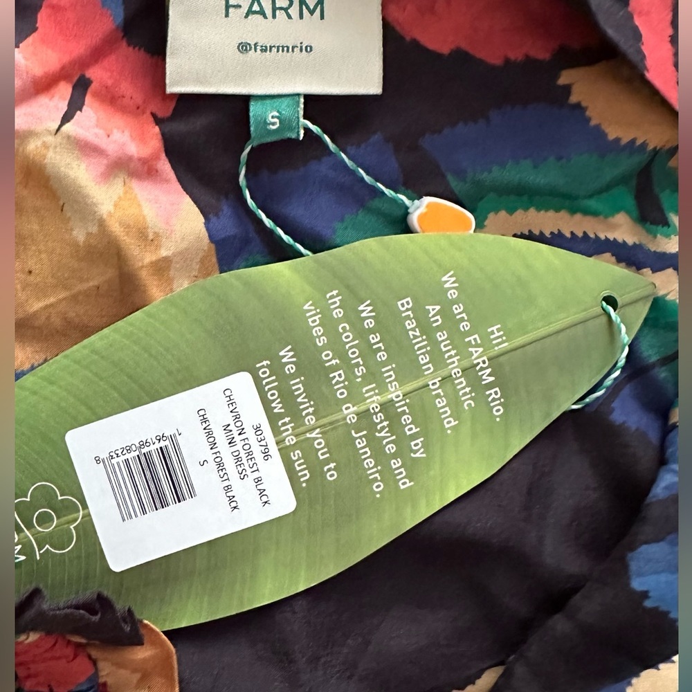NWT Chevron Forest Black Mini Dress - Picture 6 of 6